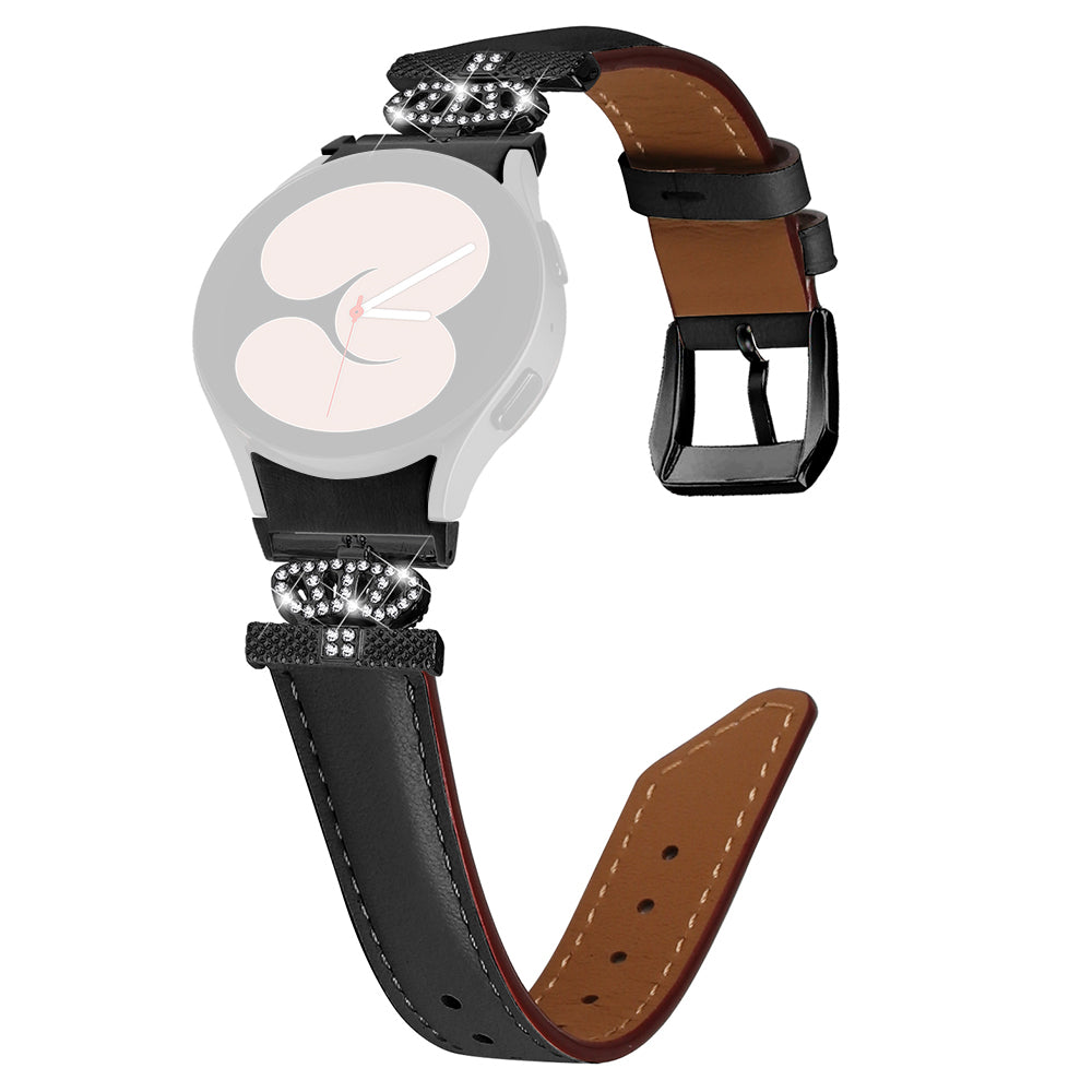 Black Buckle Band for Samsung Galaxy Watch6 40mm 44mm Watch6 Classic 43mm 47mm Rhinestone Crown Connector Watch Strap Bracelet Black Buckle Band for Samsung Galaxy Watch6 40mm 44mm Watch6 Classic 43mm 47mm Rhinestone Crown Connector Watch Strap Bracelet